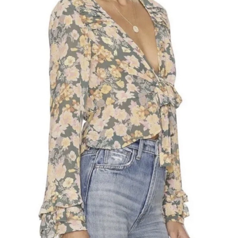 Free People floral blouse